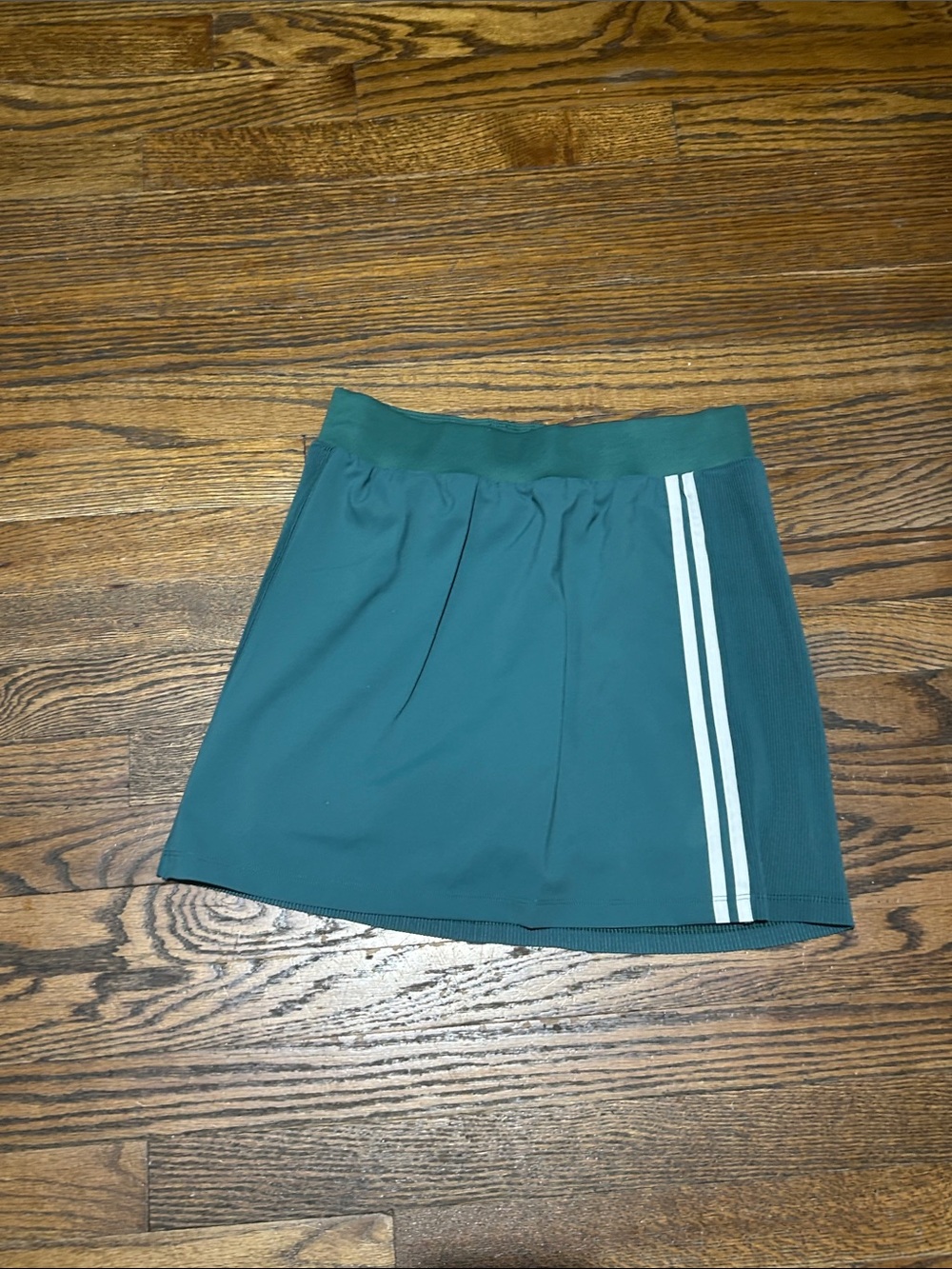 Women’s Athletic Dark Green Skirt with White Stripe - Picture 9 of 10